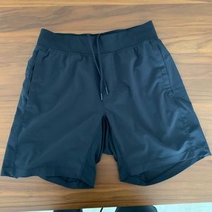 Lululemon THE short 7 inch linerless, size M Black